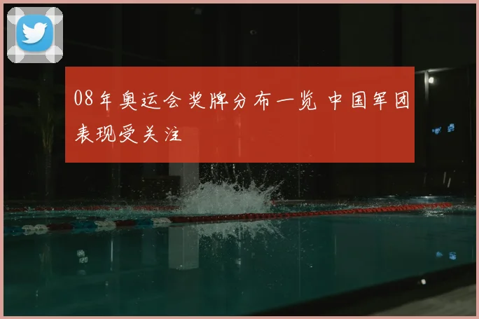 08年奥运会奖牌分布一览 中国军团表现受关注
