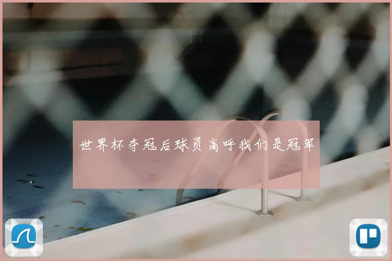 世界杯夺冠后球员高呼我们是冠军