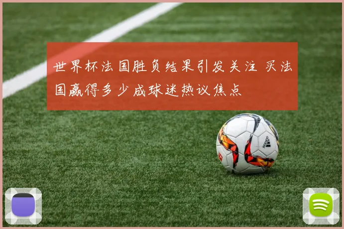 世界杯法国胜负结果引发关注 买法国赢得多少成球迷热议焦点